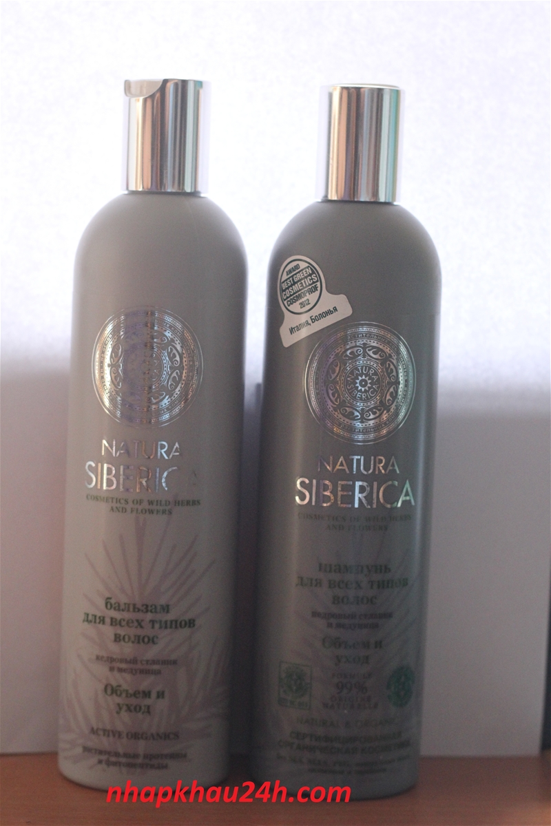 Bộ dầu gội và dầu xả Natura Siberica dưỡng ẩm hồi phục và bảo vệ tóc