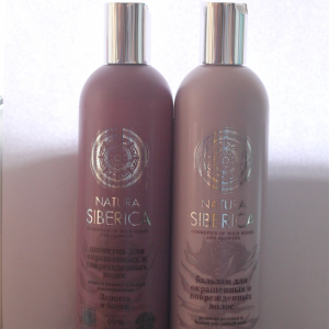 Bộ dầu gội và dầu xả Natura Siberica cho tóc nhuộm và hư tổn